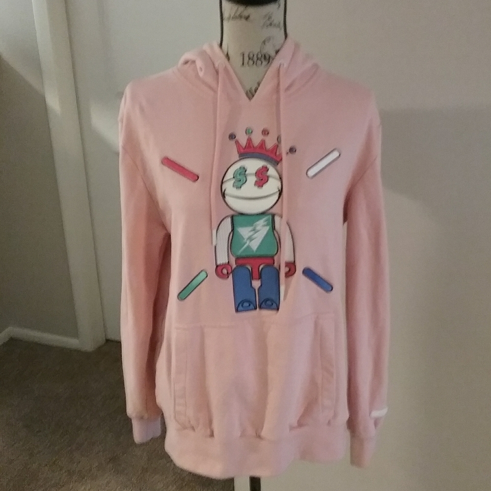 BKYS Lucky Pink Hoodie Sweatshirt - Size M